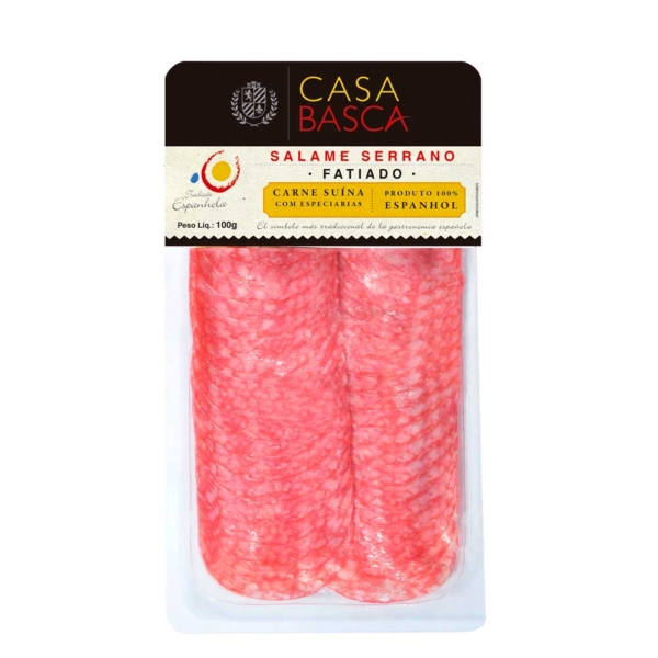 Salame Serrano Fatiado